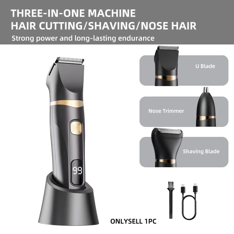 Mens Grooming Travel Kit - 3 Parçalı Ev Tipi Elektrikli Bakım