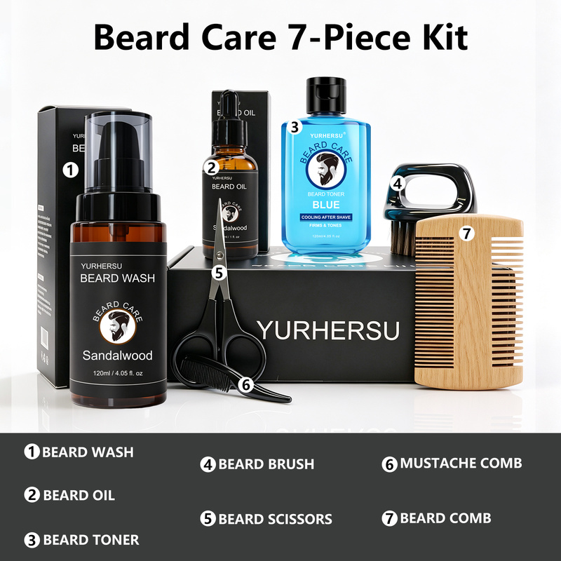Grooming Kit - Sakal bakım seti (7 parça)