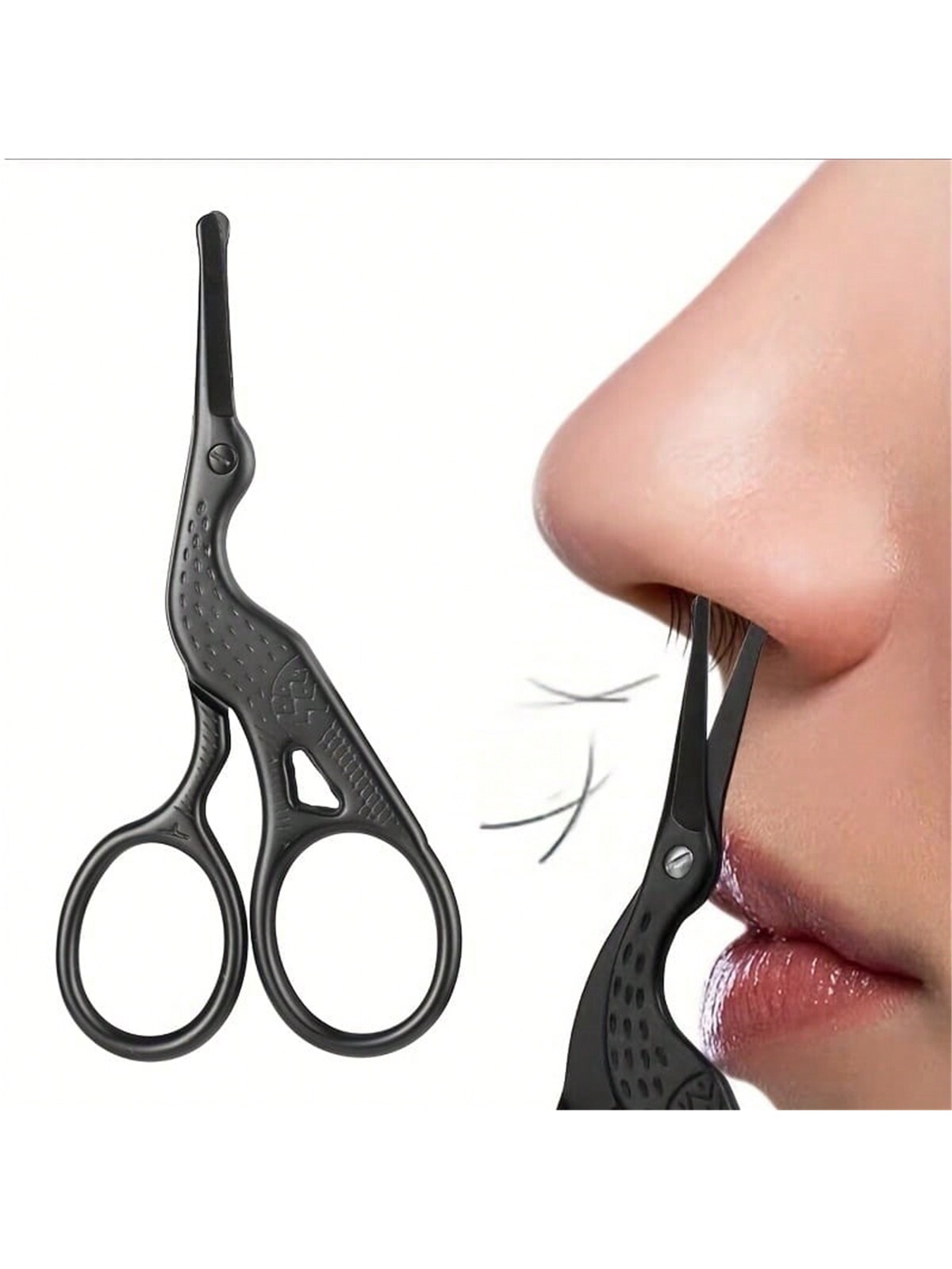 Nose Trimmer - Burun Kılı Makası, Paslanmaz Çelik Yuvarlak