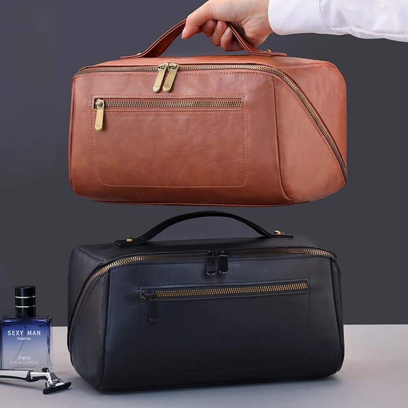 Erkekler için Vintage PU Seyah - Mens Grooming Travel Kit incelemesi ve fiyatı