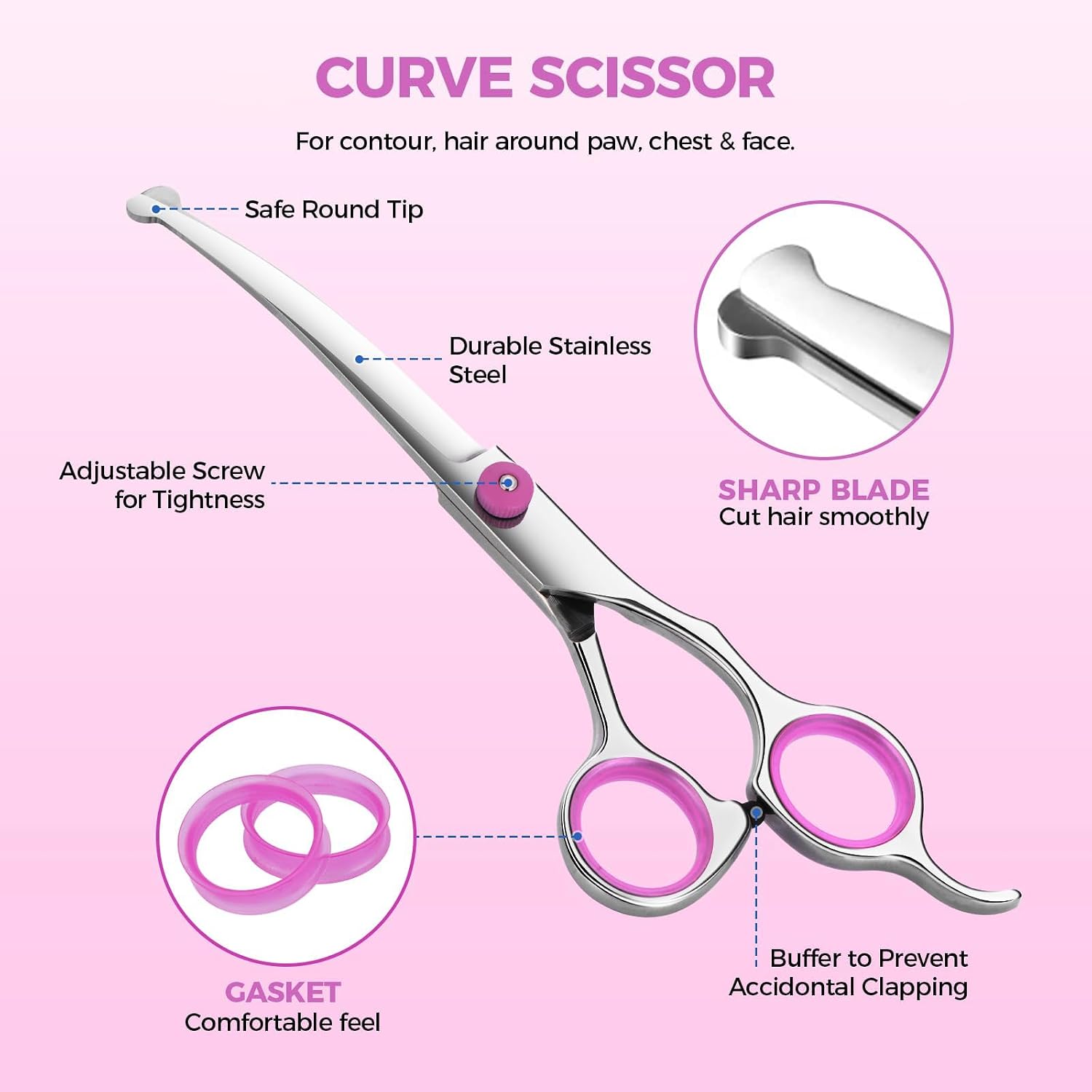 Evde Kullanıma Uygun, Güvenli  - Grooming Scissors incelemesi ve fiyatı